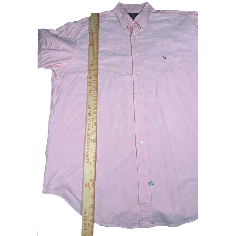 Ralph Lauren Men's Pink Oxford Button Down Shirt Classic Fit Size 15 1/2-34 - Picture 7 of 8